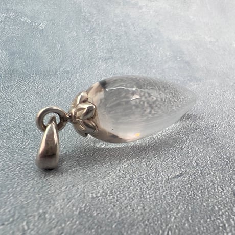 【ガウリシャンカール産】天然ヒマラヤスモーキークォーツ"手磨き加工"ペンダント/ペンデュラム/Gauri Shankar Himalayan Smoky Quartz pendant Pendulum
