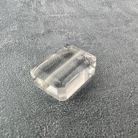 【ガネッシュヒマール産】天然ヒマラヤ水晶"手磨き加工"スクエアビーズ③/Ganesh Himal  Himalayan Quartz Square Beads