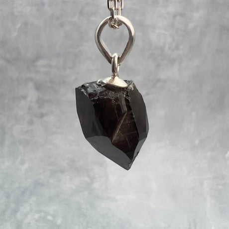 【ガウリシャンカール産】天然ヒマラヤスモーキークォーツ バチカン付きペンダントトップ②/Gaurishankar Himalayan Smoky Silver925 pendant top