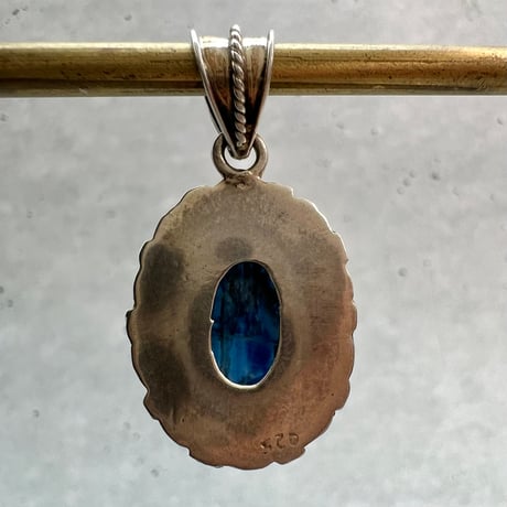 ネパール産天然ヒマラヤカイヤナイトS/V925ペンダントトップ/NEPAL Himalayan Kyanite S/V925 Pendant Top
