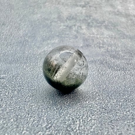 【ガネッシュヒマール産】アクチノライトイン天然ヒマラヤ水晶ビーズ⑨/Ganesh Himal Actinolite in Himalayan Quartz beads
