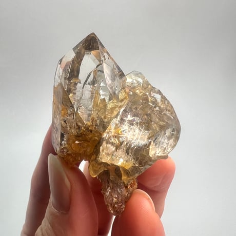 ハイクオリティ【ガネッシュヒマール産】リモナイトイン天然ヒマラヤ水晶/Ganesh Himal Limonite in Himalayan Quartz