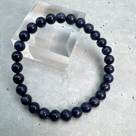 【天然サファイア】ブレスレット(6.8mm/内径17cm)/Sapphire Bracelet