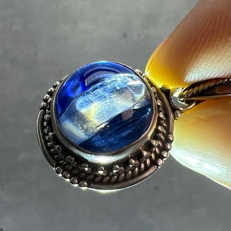 ネパール産天然ヒマラヤカイヤナイトS/V925ペンダントトップ/NEPAL Himalayan Kyanite Pendant Top