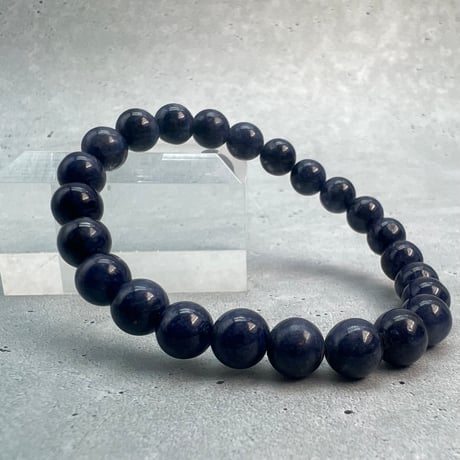【天然サファイア】ブレスレット(6.8mm内径14cm)③/Sapphire Bracelet