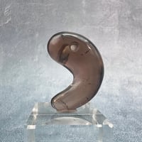 【ガウリシャンカール産】天然ヒマラヤスモーキークォーツ"手磨き加工"勾玉ビーズ④/Gaurishankar Himalayan Smoky  Quartz Magatama Beads