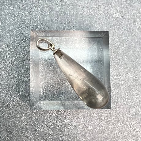 【ガウリシャンカール産】天然ヒマラヤスモーキークォーツ雫型ペンダントトップ/GauriShankar Himalayan Smoky Quartz Drop Pendant Top