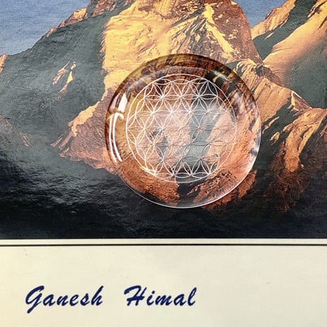 【ガネッシュヒマール産】天然ヒマラヤ水晶フラワーオブライフ ルース/Ganesh Himal Himalayan Quartz "Flower of Life"