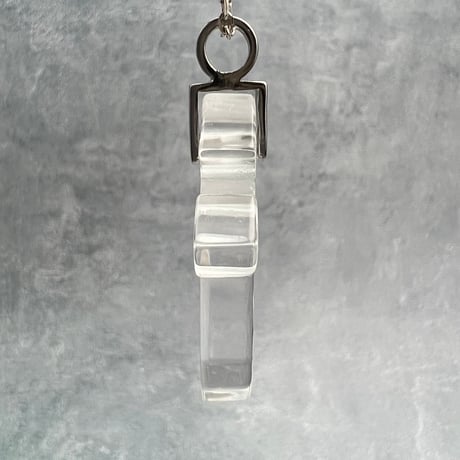 【ガネッシュヒマール産】天然ヒマラヤ水晶クロスペンダントトップ①/Ganesh Himal Himalayan Quartz Cross Pendant Top