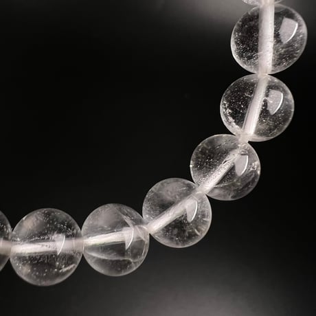 【アンナプルナ産】"手磨き加工"天然ヒマラヤ水晶ブレスレット③10mm内径17cm/Annapurna Himalayan Quartz  Bracelet