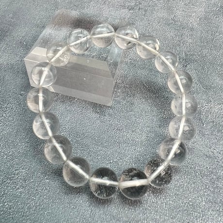 【ガネッシュヒマール産】天然ヒマラヤ水晶ブレスレット10mm内径15cm/Ganesh Himal Himalayan Quartz Bracelet