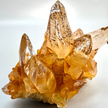 【ガネッシュヒマール産】リモナイトイン天然ヒマラヤ水晶クラスター/Ganesh Himal Limonite in Himalayan Quartz Cluster
