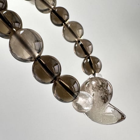 ガウリシャンカール産天然ヒマラヤスモーキークォーツ デザインブレスレット⑪ Gaurishankar SmokyQuartz Design Bracelet