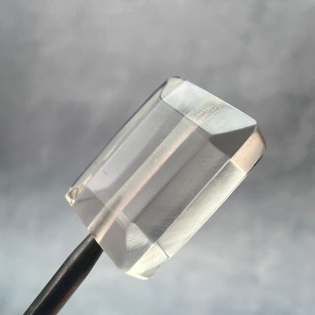 【ガウリシャンカール産】天然ヒマラヤスモーキークォーツ"手磨き加工"スクエアビーズ④/Gaurishankar Himalayan Smoky Quartz Square Beads