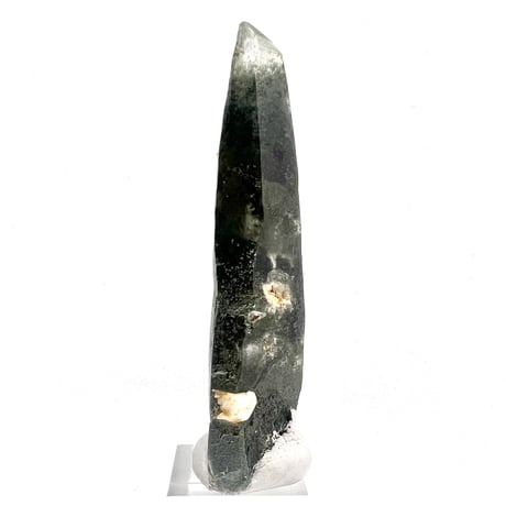 【ガネッシュヒマール産】クローライト&アクチノライトイン天然ヒマラヤ水晶ポイント④/Ganesh Himal Chlorite&Actinolite in  Himalayan Quartz