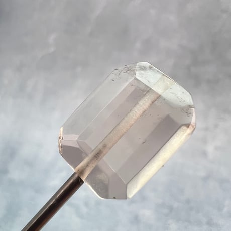 【ガウリシャンカール産】天然ヒマラヤスモーキークォーツ"手磨き加工"スクエアビーズ③/Gaurishankar Himalayan Smoky Quartz Square Beads