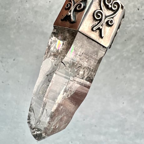 【ガネッシュヒマール産】天然ヒマラヤ水晶シルバー925ペンダントトップ/Ganesh Himal Himalayan Quartz S/V925 Pendant Top