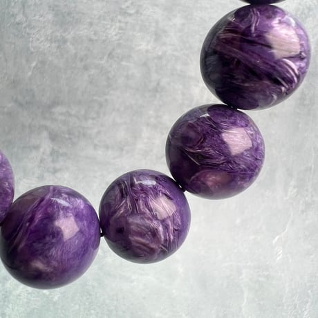 チャロアイトブレスレット18mm内径18cm/Charoite Bracelet
