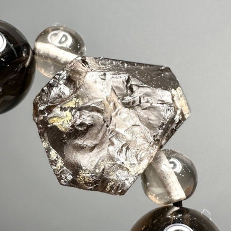 ガウリシャンカール産天然ヒマラヤスモーキークォーツ デザインブレスレット④ Gaurishankar SmokyQuartz Design Bracelet