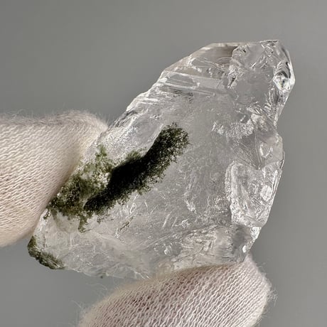 【ガネッシュヒマール産】クローライトイン天然ヒマラヤ水晶ミニポイント"RR" Ganesh Himal Chlorite in Himalayan Quartz Mini Point
