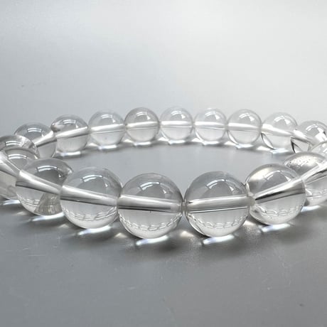 【ハイクオリティー】ガネッシュヒマール産天然ヒマラヤ水晶ブレスレット10mm内径16cm/High Quality Ganesh Himal Himalayan Quartz Bracelet