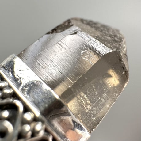 【ガウリシャンカール産】天然ヒマラヤスモーキークォーツ シルバー925ペンダントトップ/GauriShankar Himalayan Smoky Quartz S/V925Pendant Top