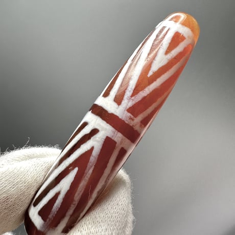 天珠 （めのう）/ カーネリアン ⑦ Dzi Beads Carnelian