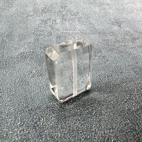 【ガネッシュヒマール産】天然ヒマラヤ水晶"手磨き加工"スクエアビーズ③/Ganesh Himal  Himalayan Quartz Square Beads