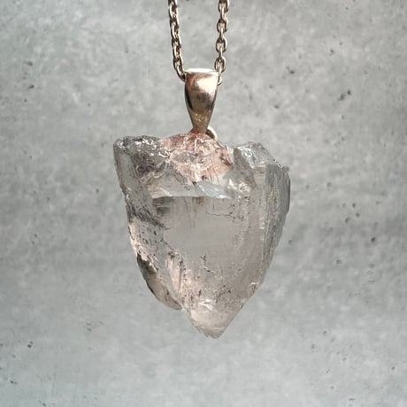 【カイラス産】天然ヒマラヤ水晶バチカン付きペンダントトップ④/Kailash Himalayan Quartz Pendant Top