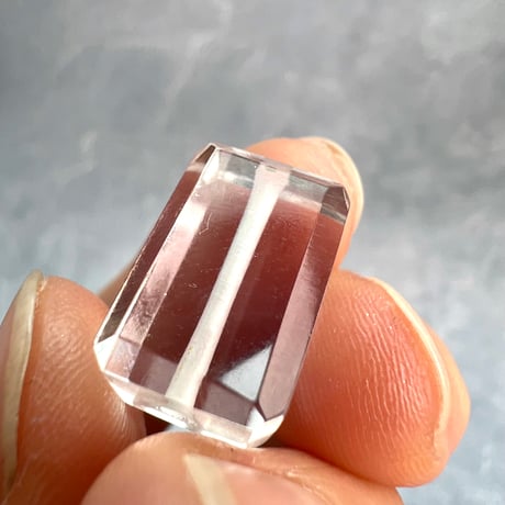 【ガネッシュヒマール産】天然ヒマラヤ水晶"手磨き加工"スクエアビーズ⑤/Ganesh Himal  Himalayan Quartz Square Beads