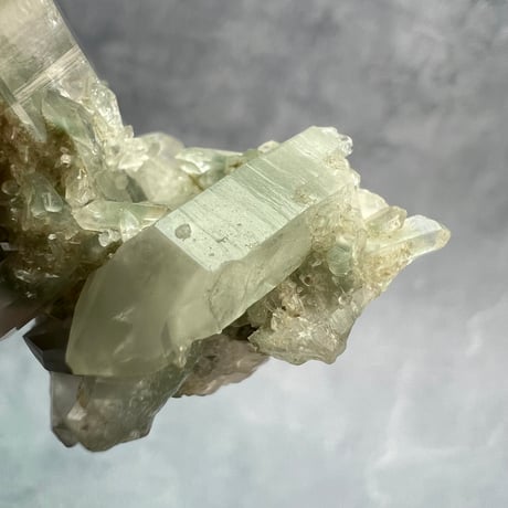 【マナスル産】クローライトイン天然ヒマラヤ水晶①/Manaslu Chlorite in Himalayan Quartz