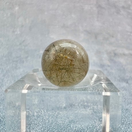 【ガネッシュヒマール産】アクチノライトイン天然ヒマラヤ水晶ビーズ⑧/Ganesh Himal Actinolite in Himalayan Quartz beads