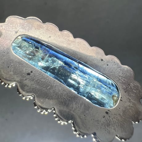 ネパール産天然ヒマラヤカイヤナイトS/V925ペンダントトップ/NEPAL Himalayan Kyanite S/V925 Pendant Top