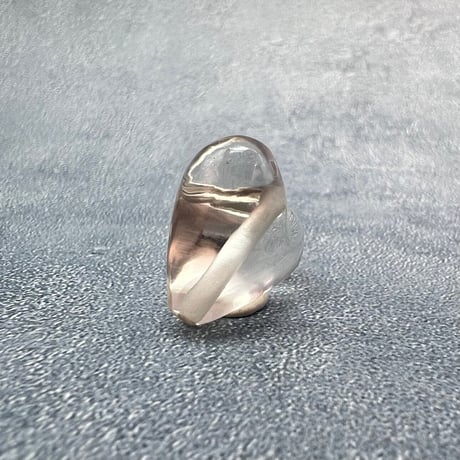 【ガウリシャンカール産】天然ヒマラヤスモーキークォーツ"手磨き加工"ハート型ビーズ③/Gaurishankar Himalayan Smoky Quartz Heart Beads