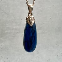 ネパール産天然ヒマラヤカイヤナイトS/V925ペンダントトップ/NEPAL Himalayan Kyanite S/V925 Pendant Top