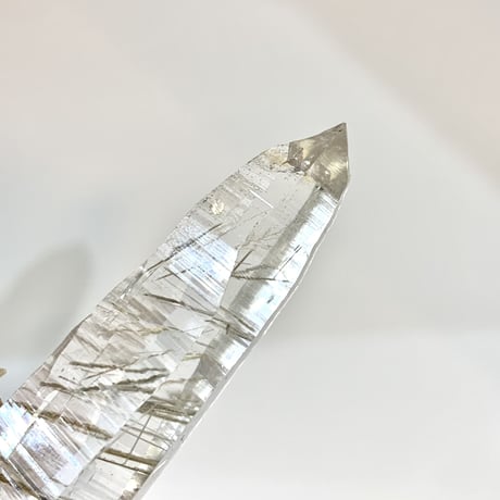 【ガネッシュヒマール産】アクチノライトイン天然ヒマラヤ水晶ミニポイント/Ganesh Himal Actinolite in Himalayan Quartz Mini Point