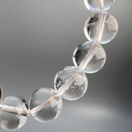 【ガネッシュヒマール産】"手磨き加工"ヒマラヤ水晶 デザインブレスレット/GaneshHimal Design Bracelet