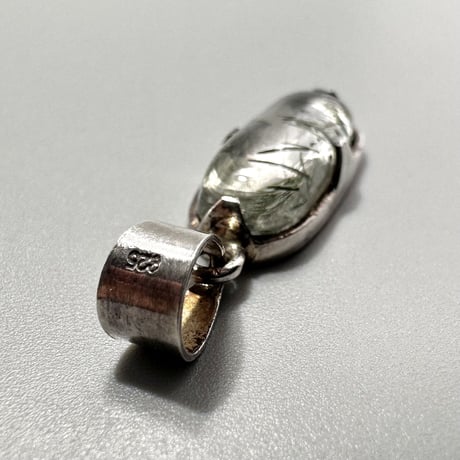 【ガネッシュヒマール産】アクチノライトイン天然ヒマラヤ水晶 シルバー925ペンダントトップ/ Ganesh Himal Actinolite in Himalayan Quartz
