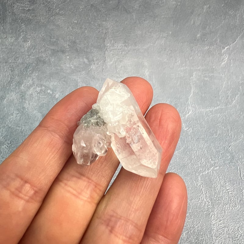 マナスル産】クローライトイン天然ヒマラヤ水晶④/Manaslu Chlorite in