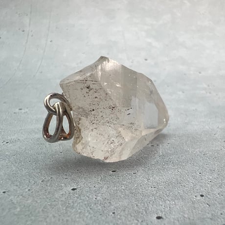【カイラス産】天然ヒマラヤ水晶バチカン付きペンダントトップ⑦/Kailash Himalayan Quartz Pendant Top