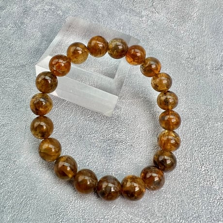 ネパール産🇳🇵ハニートルマリンブレスレット9mm内径16/Nepal Honey Tourmaline Bracelet