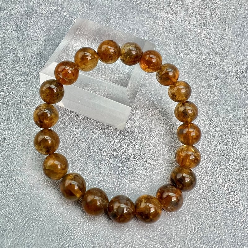 ネパール産🇳🇵ハニートルマリンブレスレット9mm内径16/Nepal Honey