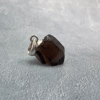 【ガウリシャンカール産】天然ヒマラヤスモーキークォーツ バチカン付きペンダントトップ/Gaurishankar Himalayan Smoky Silver925 pendant top