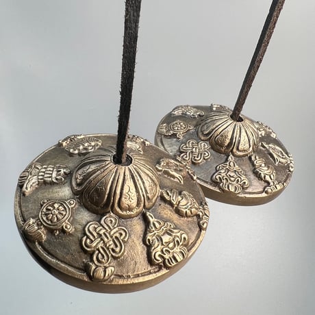 【ティンシャ】アスタマンガル(7cm)/Tingsha Ashtamangala🇳🇵made in Nepal