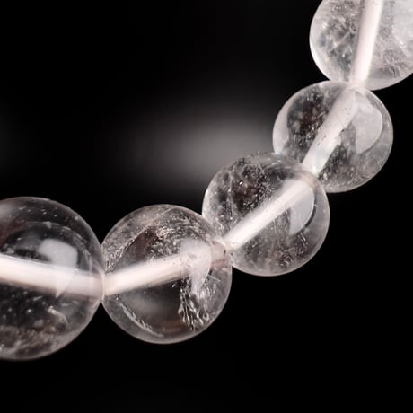 【アンナプルナ産】"手磨き加工"天然ヒマラヤ水晶ブレスレット④10mm内径16cm/Annapurna Himalayan Quartz  Bracelet