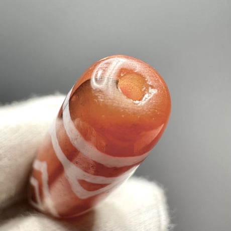天珠 （めのう）/ カーネリアン ⑥ Dzi Beads Carnelian