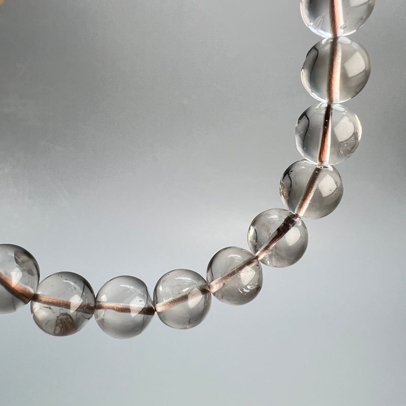 天然石 ガウリシャンカール スモーキークォーツ 龍彫り水晶 ブレスレット 天然石 ガウリシャンカール スモーキークォーツ 龍彫り水晶