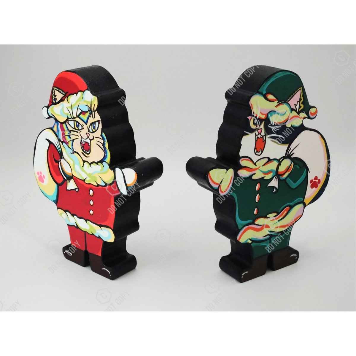 サンタにゃん 赤/青 | Art N&A