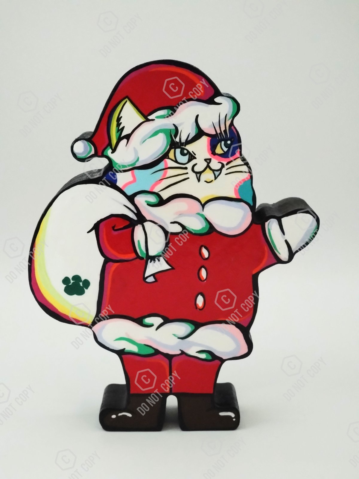 サンタにゃん 赤/緑 | Art N&A