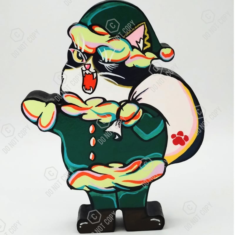 サンタにゃん 赤/緑 | Art N&A